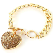 Icy Palace Heart Pendant Chain Bracelet - Icy Palace
