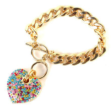 Icy Palace Heart Pendant Chain Bracelet - Icy Palace