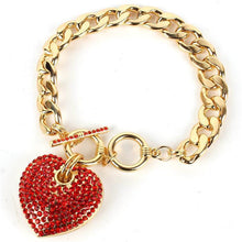 Icy Palace Heart Pendant Chain Bracelet - Icy Palace